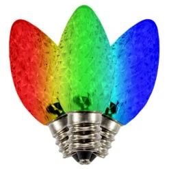 C7 LED Color Changing Christmas Light Bulbs (25 Pack)