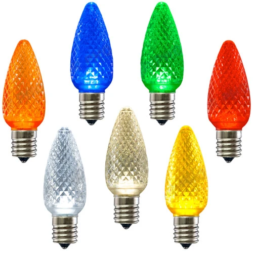 C9 Twinkle LED Christmas Light Bulbs (25 Pack)