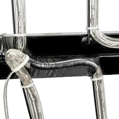 LED Rope Light Lifesize Standing Angel Motif - Lighted Silhouette - White And Yellow - 72 Inch - Image 4