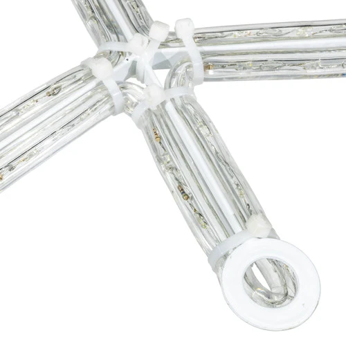 LED Rope Light Snowflake Motif V3 - Lighted Silhouette - Cool White - 35 Inch - Image 3