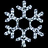 LED Rope Light Snowflake Motif - Lighted Silhouette - Cool White - 12 Inch