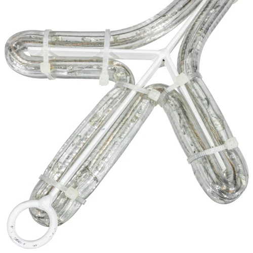 LED Rope Light Snowflake Motif V2 - Lighted Silhouette - Cool White - 24 Inch - Image 3