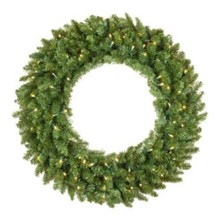 30 Inch Christmas Wreath With 50 Warm White LEDs