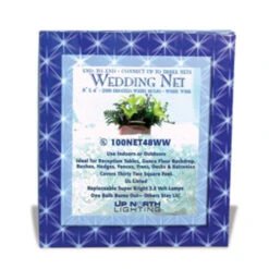 4 Foot X 8 Foot 200 Frosted Light Net W/White Wire - Steady Burn