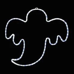 LED Rope Light Halloween Ghost Motif - Lighted Silhouette - Cool White - 25 Inch