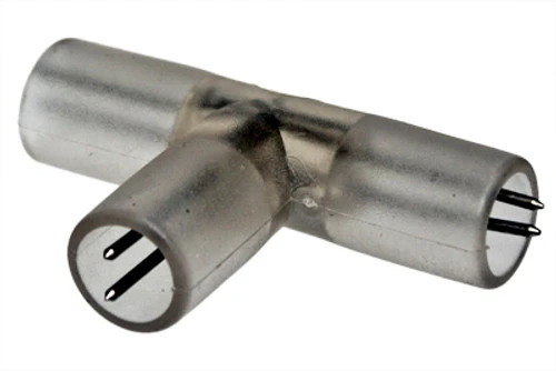 2 Wire 3/8 Inch Rope Light T-Connector (5 Pack)