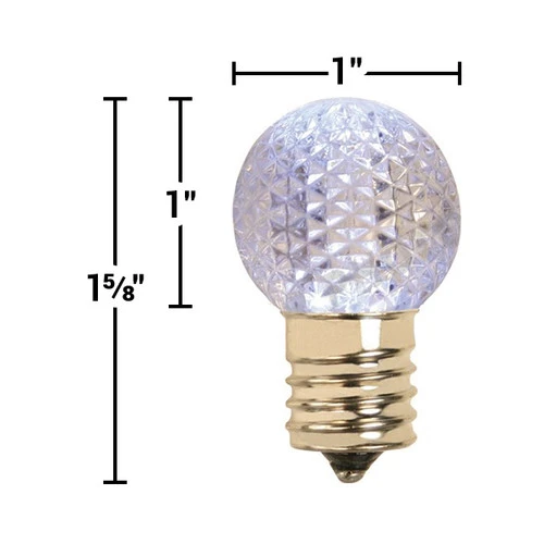 G30 LED Christmas Globe Light Bulbs (25 Pack) - Image 3