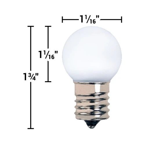 G30 LED Christmas Globe Light Bulbs (25 Pack) - Image 4