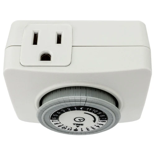 Indoor 24 Hour Plug In Mechanical Timer Outlet- 120 Volt - Image 3