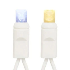 50 M5 Wide Angle LED String Light Set - 4 Inch Spacing - White Wire