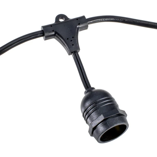 50 Foot Hanging Mount LED Bistro Deck Patio Light Set - Warm White - Image 8