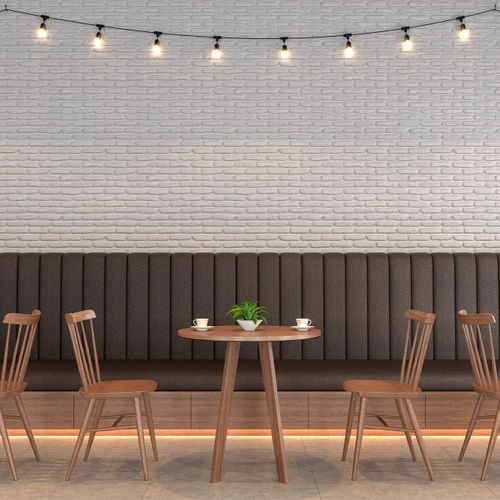 50 Foot Hanging Mount LED Bistro Deck Patio Light Set - Warm White