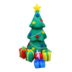 4 Foot Christmas Tree With Presents Christmas Inflatable - LED Lighted Yard Display
