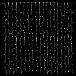 10 Foot Cool White LED Wall Curtain Lights