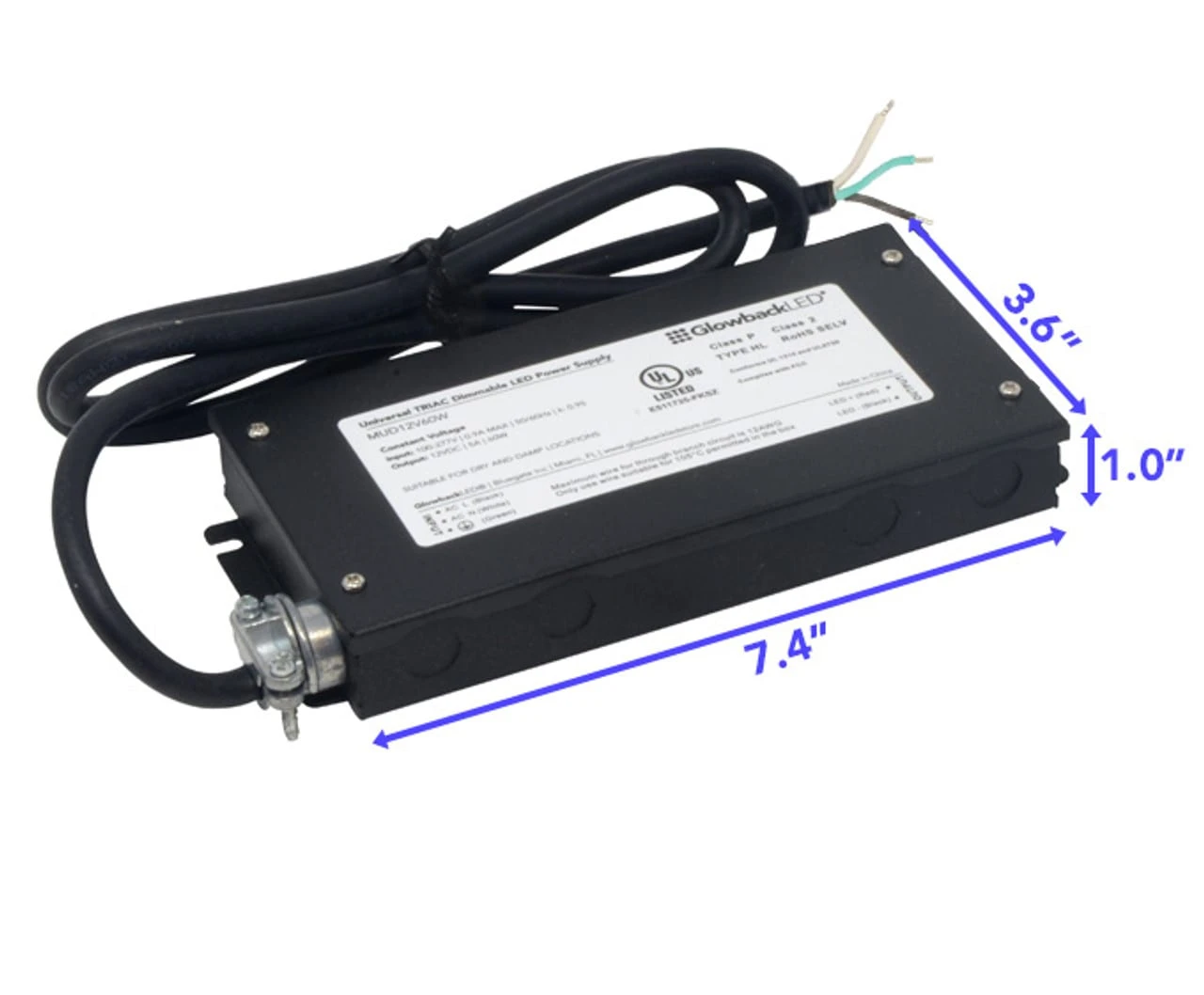 12V 60W Phase Dimmable Electronic LED Driver - Image 2