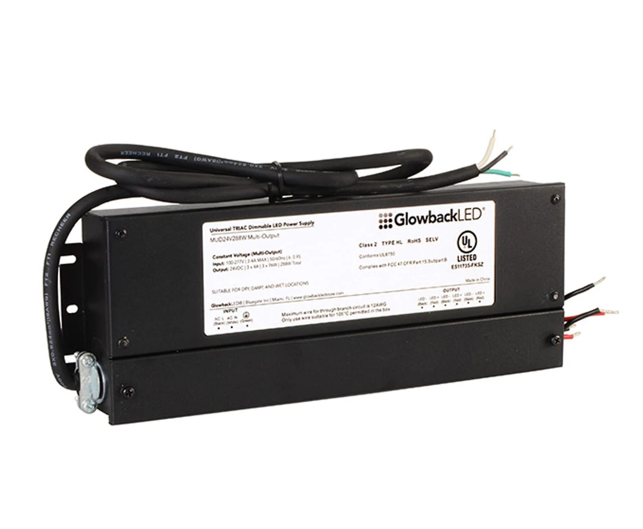 24V 3x96W 288W Universal Dimmable Electronic LED Driver - Image 4