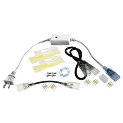 120 Volt RGB LED Rope Light Accessory Bundle