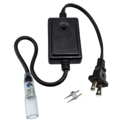 8 Function LED 2-Wire Mini In-Line Rope Light Controller - Flashing & Fading Effects - 120 Volt