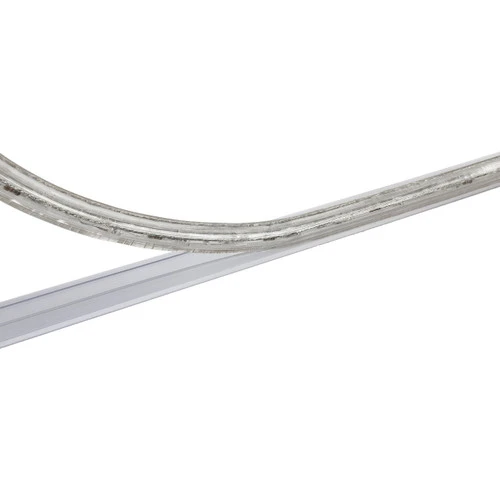 24 Inch X 3/8 Inch Rope Light Mounting Track - Clear PVC Channel (10 Pack) - 12/120 Volt - Image 2