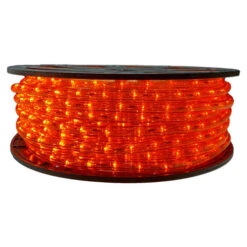 Orange Pro Series LED Rope Light With Colored Tubing - 120 Volt - 148 Feet