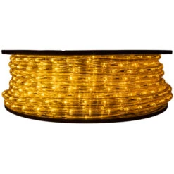 Yellow LED Rope Light - 120 Volt - 148 Feet