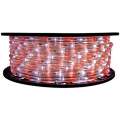 2 Color Red & Cool White LED Rope Light - 120 Volt - 148 Feet
