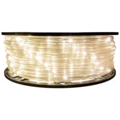 Warm White 5 Inch Wide Spacing LED Rope Light - 120 Volt - 148 Feet - C7/C9 Alternative