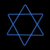 LED Neon Rope Light Star Of David Motif - Lighted Silhouette - Blue - 24 Inch