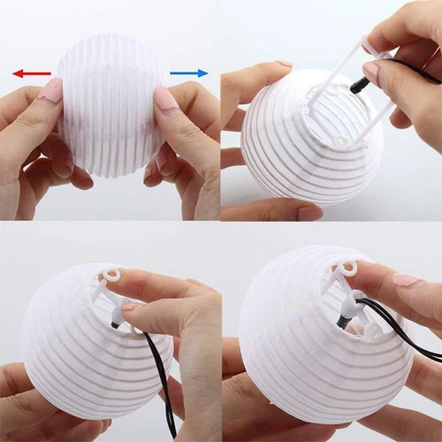 Luau Lantern Patio Globe Multi-Color LED String Lights With 8 Function Controller - 20 Bulb Set - Image 5