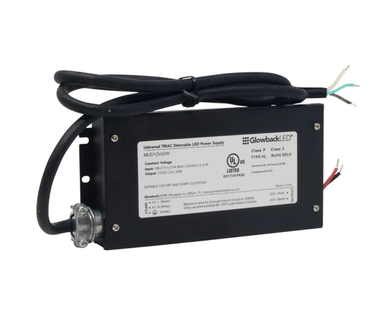 12V 60W Phase Dimmable Electronic LED Driver - Image 3