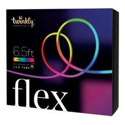 Twinkly Smart Lights - 192 LED RGB Multicolor Chasing Neon Flex Tube Lights / Strip Lights - Generation II - BT+WiFi - 6.5 Feet