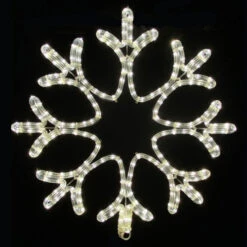 LED Rope Light Snowflake Motif - Lighted Silhouette - Cool White - 21.5 Inch