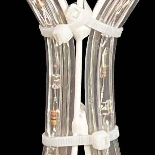 LED Rope Light Snowflake Motif - Lighted Silhouette - Cool White And Blue - 40.5 Inch - Image 4