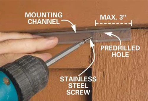 24 Inch X 3/8 Inch Rope Light Mounting Track - Clear PVC Channel (10 Pack) - 12/120 Volt - Image 5